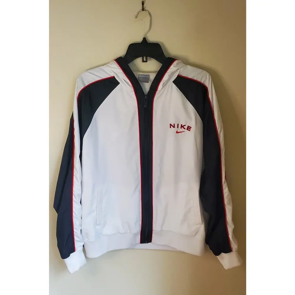 Vintage 1997‎ Nike Tracksuit White Black Red Men's XL